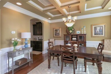 Gorgeous coffered ceiling tops Formal DR