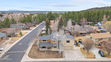 Aerial front of home, north