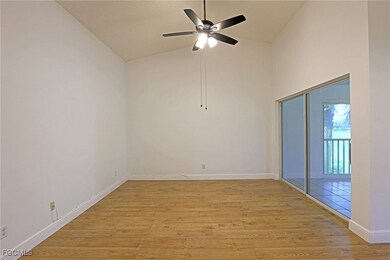 Spare room with light wood-style floors, a ceiling