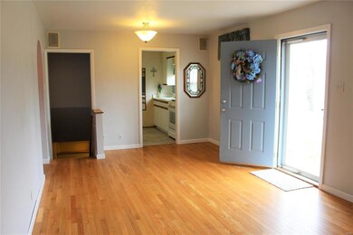 Living room has hardwood floors