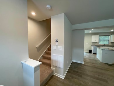 Looking left upon entering the home.