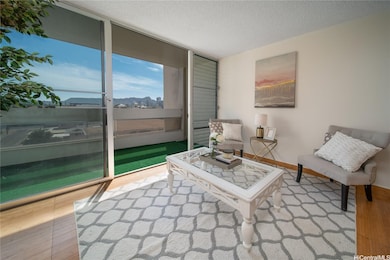 living room Diamond Head view
