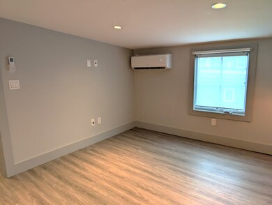 The bedroom with whisper quiet air handler.