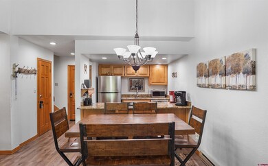 Dinning table and kitchen breakfast bar