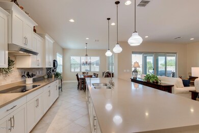 Induction cooktop, tile backsplash