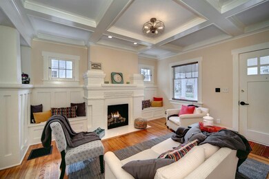 Notice those great ceilings and working fireplace