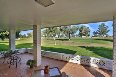 Covered Patio with Tile Floor
