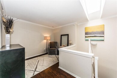 View of study space adjoining master bedroom with 