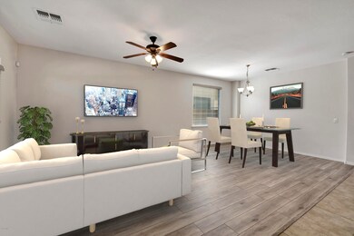 Living room . dining room