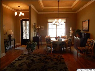 Extremely large dining room with plenty of room to