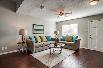 Lots of wall space provides numerous options for f