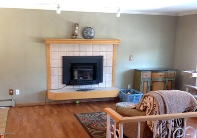 Wood Burning Fireplace in Living Room