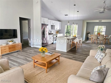 Great room- living room - Virtually Staged
