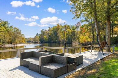 Deck featuring a water view