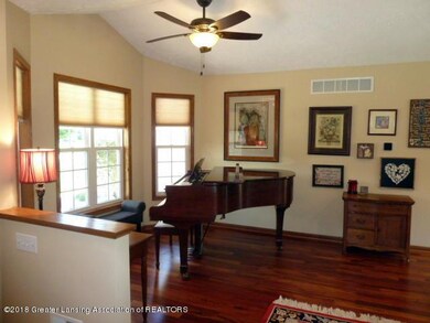 Great Room with Tigerwood Flooring