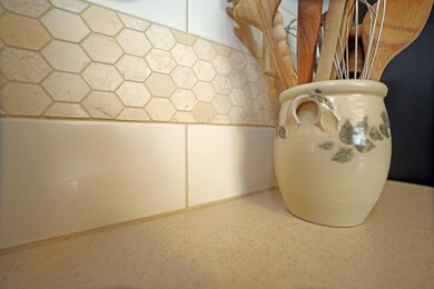 Corian Counters with Tile Backsplash