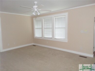 Living room with ceiling fan