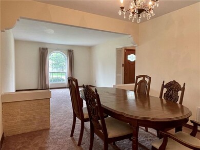 Dining room with view to front living