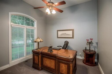 Private Study with French Doors and Brand-NEW Carp