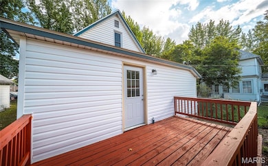 View of wooden terrace