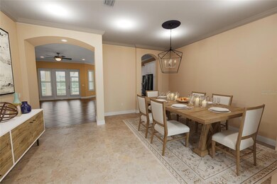 Virtually Staged Foyer & Dining Room