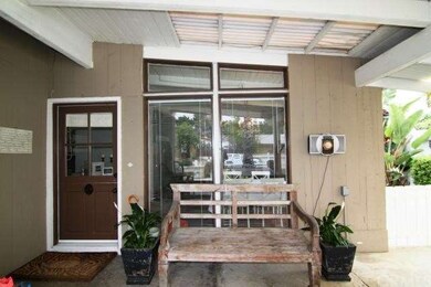 Entry way with covered patio