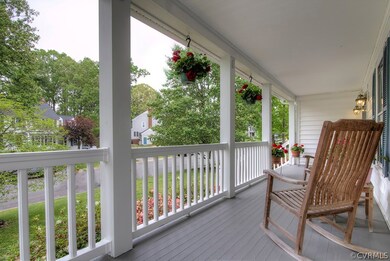 The front porch is perfect for relaxing!