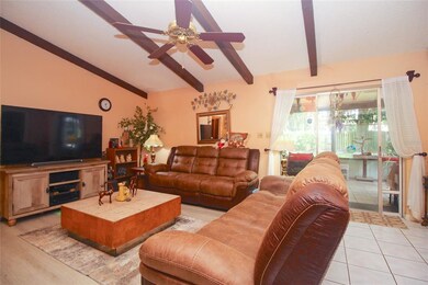 Great room with vaulted ceilings