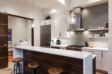 Kitchen with adjacent flex space