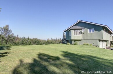 side yard of home