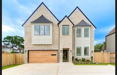 Apart from the solid brick on the front, the house