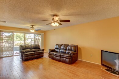 family rm with door to back patio