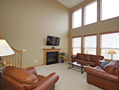 Main level family room with tons of natural light!