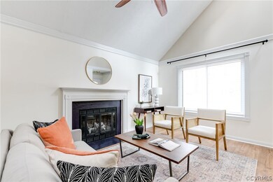 Fireplace has been converted to gas for easy and m
