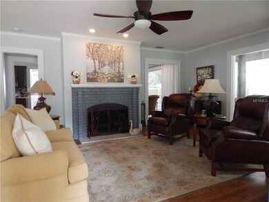 Formal living and fireplace