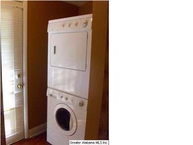 This house even comes with a stackable washer and 