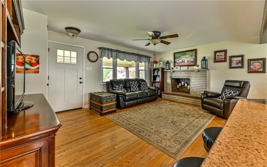 hardwood floors throughout main level