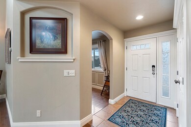foyer and dining room
