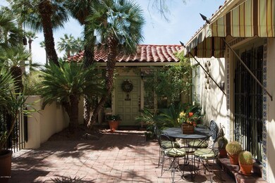 Gated Entry Courtyard and patio