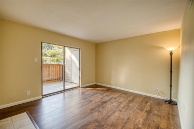 Unfurnished room with wood-type flooring
