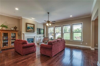 Living room with fireplace