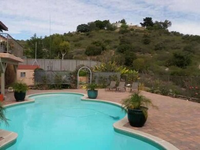 pool with canyon/valley view