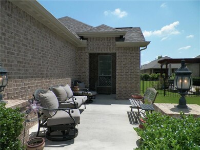 Love this entertaining area at the front porch