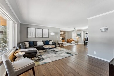 Spacious living room with two separate sitting are