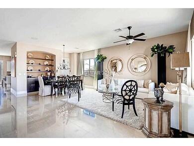 Living Room. Polished Porcelain Floors!