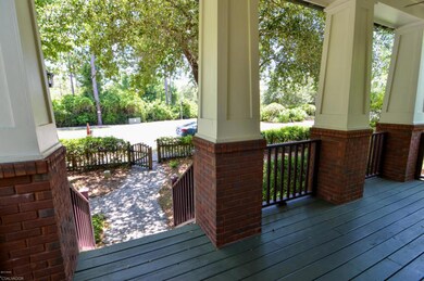 The inviting front porch welcomes guests