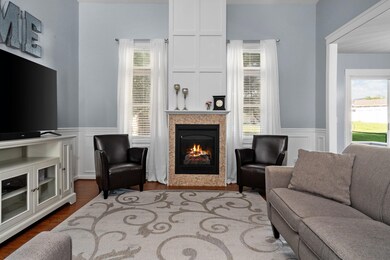Living Room with gas fireplace!