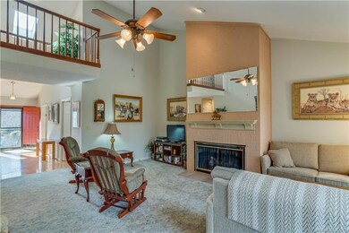 Living Room with vaulted ceiling