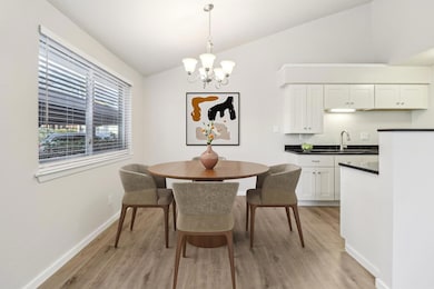 Breakfast room virtually staged.