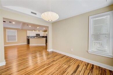 Dining room looking at kitchen